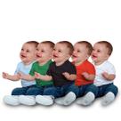 Kit 5 Camisetas infantil Camisa Manga curta Lisa