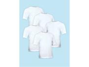 Kit 5 Camisetas Lisa Algodão Manga Curta Juvenil Branca