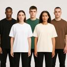 Kit 5 Camisetas Oversized Diversas Cores Masculina Moda Street Tecido Algodão
