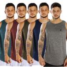 Kit 5 Camisetas Regatas Casual Masculina Dry Treino Passeio