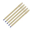 Kit 5 Caneta Bic Cristal Efeito Matte Corpo Dourado Escuro