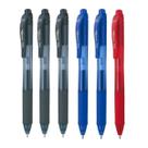 Kit 5 Caneta Gel PENTEL Energel X RT Retrátil 0.7mm Pentel