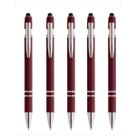 Kit 5 Canetas Metálicas Touch Esferográfica 2 Em 1- Elegânte