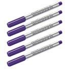 Kit 5 Canetas Viscot 1451 Ponta Fina Regular - Roxa Kit 5 Canetas Viscot 1451 Ponta Fina Regular - Roxa