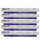 Kit 5 Canetas Viscot Marcadora C/Regua Esteril 1437 Kit 5 Canetas Viscot Marcadora C/Regua Esteril 1437