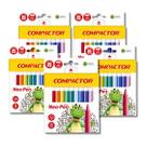 Kit 5 Canetinhas Hidrográficas Neo Pen Mirim 12 Cores