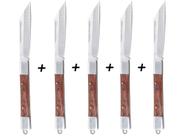 Kit 5 Canivetes Xingu XV3283 19cm - Cabo Madeira