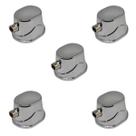 Kit 5 Canoa para Tom Surdo Caixa e Bumbo Cromada M6 19.1