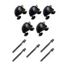 Kit 5 Canoas Tom Caixa Preta 19.05 + 5 Parafusos 51 x 6mm M6