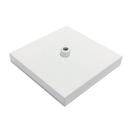 Kit/5 Canopla Lustre Pendente Quadrado Md-1005 12x12x2cm Branco