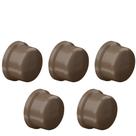 Kit 5 Cap Tampão Soldável PVC Marrom Para Tampar Canos E Tubos De Água Fria 4” Polegada 110mm Tigre