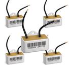 Kit 5 capacitor 10 uf x 250v 2 fios metalizado quadrado trio