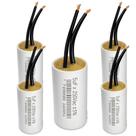 Kit 5 capacitor 5x250v 2 fios metalizado tri