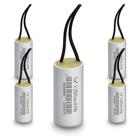 Kit 5 capacitor 7x250v 2 fios metalizado tri