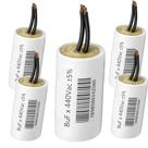 KIT 5 CAPACITOR METALIZADO 8uF 440V 2 FIOS TRIO ALTA DURABILIDADE KIT 5 CAPACITOR METALIZADO 8uF 440V 2 FIOS TRIO ALTA DURABILIDADE