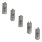 Kit 5 Capacitor Permanente 30uF 440/450Vac EPX com Terminal Duplo