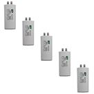 Kit 5 Capacitor Permanente 40uf 400v C/ Terminal Duplo Epx Kit 5 Capacitor Permanente 40uf 400v C/ Terminal Duplo Epx