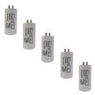 Kit 5 Capacitor Permanente 45uF 380/400Vac EPX com Terminal Duplo