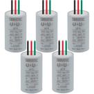 Kit 5 capacitor permanente duplo 4,0 uf+6,0 uf/250v