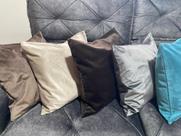 Kit 5 Capas De Almofadas C/ Zíper 45x45 Decorativas Luxo Para Sofá+ enchimento