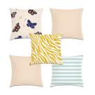 kit 5 capas de almofadas tropical 40x40
