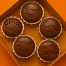 Kit 5 Carimbo Brigadeiro Dinossauros