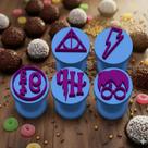 Kit 5 Carimbos HP Filme - Carimbos para Doces-Harry Kit 5 Carimbos HP Filme - Carimbos para Doces-Harry