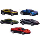 Kit 5 Carrinhos Miniatura Infantil Esportivo Roda Livre Escala 1:64 - Castela