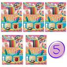 Kit 5 Cartelas De Massinhas Para Modelar Moldar Infantil 30 Cores Colorido - Pica Pau