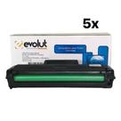 Kit 5 Cartucho Toner Compatível D104 ML1665 ML1660 ML1860 ML1865 SCX3200