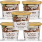 Kit 5 Cera Depilatória Micro-Ondas Depilflax Coco 100g
