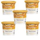 Kit 5 Cera Depilatória Micro-Ondas Depilflax Natural 100g Kit 5 Cera Depilatória Micro-Ondas Depilflax Natural 100g