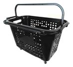 KIT 5 Cesta de Compras Com Rodas Carrinho Extra Grande 40lts Supermercado