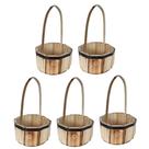 Kit 5 Cestas Pascoa Madeira Lembrança Café Da Manha Atacado Kit 5 Cestas Pascoa Madeira Lembrança Café Da Manha Atacado