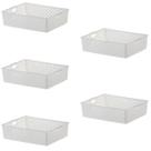 Kit 5 Cesto Organizador Multiuso Quadratta 27x21x8