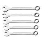 Kit 5 Chave Combinada 15,16,17,18,19mm Profissional, Boca E Estrela, Estriada, Aço Carbono Especial