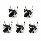 Kit 5 chave tactil 3x6mm 2terminais smd para placa