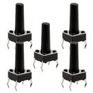 Kit 5 chave tactil 6x6x12.5mm 4 terminais