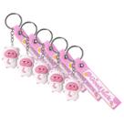 Kit 5 Chaveiros 3D Bichinhos Feminino Argola Animais Fofos