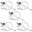Kit 5 Chicote Para Pesca De Espada Com Isca De Sardinha