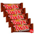 Kit 5 Chocolate Twix Triplo Chocolate 40g