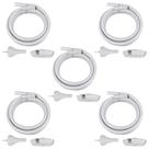 Kit 5 Chuveirinho Completo 1,75m Lorenzetti 7589211 Branco