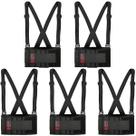 Kit 5 Cinta Lombar Ergonômica Proteção Coluna Steelflex Kit 5 Cinta Lombar Ergonômica Proteção Coluna Steelflex