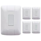 Kit 5 Cj 4X2 1 Interruptor Simples 1 Paralelo Tramontina