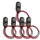 Kit 5 clip bateria 9v horizontal Kit 5 clip bateria 9v horizontal