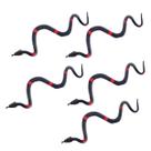 Kit 5 Cobra Brinquedo Realística Serpente Borracha Pegadinha