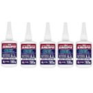 Kit 5 Cola Gel Instantânea Alta Velocidade 100G - Almasuper