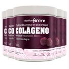 Kit 5 Colágeno Hidrolisado Beauty Complex Apisnutri 200g Frutas Roxas