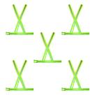 Kit 5 Colete Refletivo X Verde Epi Sinalização Obra Proteção Segurança Kit 5 Colete Refletivo X Verde Epi Sinalização Obra Proteção Segurança