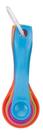 Kit 5 Colheres Medidoras Coloridas Com Argola